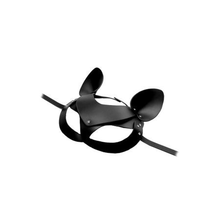 Bad Kitten Leather Cat Mask - Adjustable Genuine Leather Headpiece