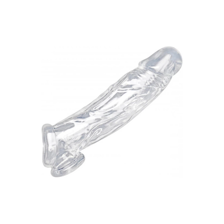 XR Brands Size Matters Clear Enhancement Sleeve & Ball Separator