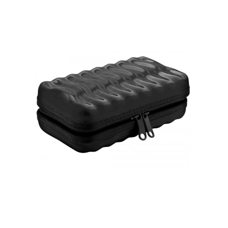 XR Brands Model R Intimate Plug with Rotating Beads, Black, Silicone