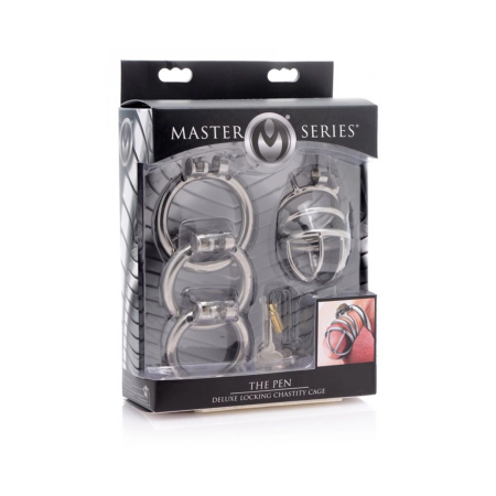 XR Brands The Pen Deluxe Stainless Steel Adjustable Chastity System