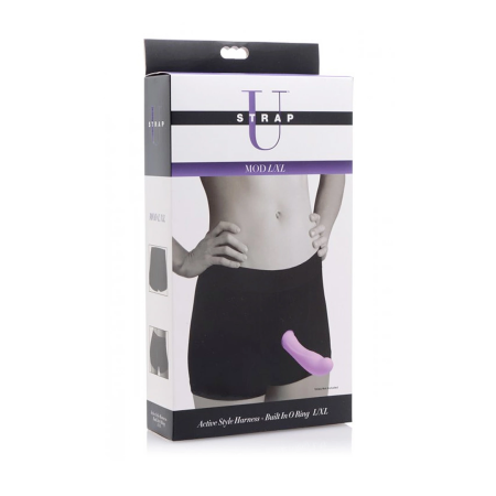 Mod Active-Style Cotton Harness with Built-in O-Ring L/XL Black