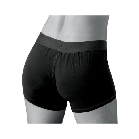 Mod Active-Style Cotton Harness with Built-in O-Ring L/XL Black