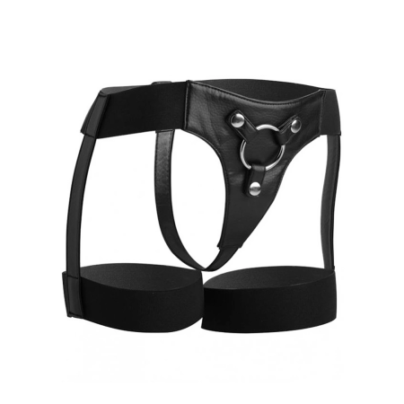 Strap U Bardot Adjustable Harness with Elastic Thigh Straps - Black
