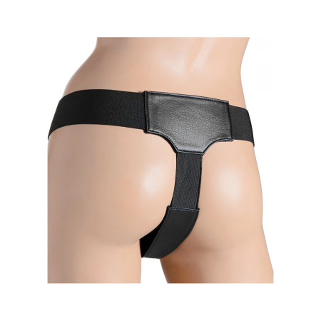 Blush Bella Adjustable Velvet Strap-On Harness with Padded Support Panel