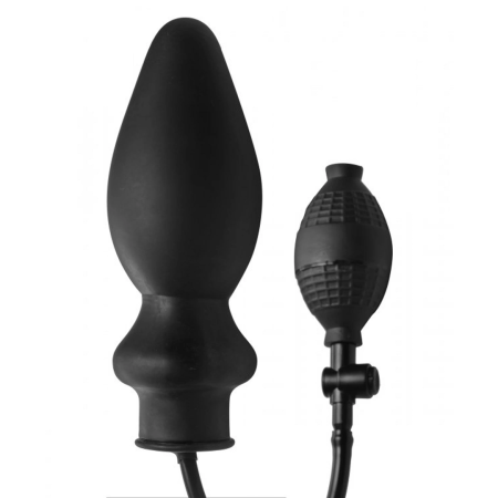XR Brands Expand XL Inflatable Intimate Plug - Adjustable Size, Black