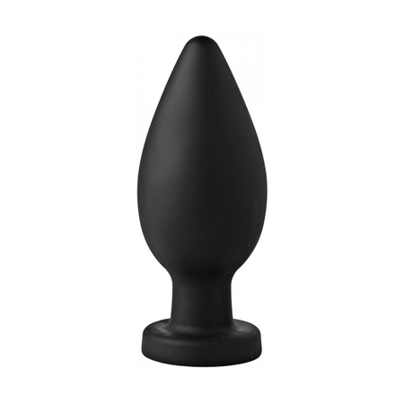 Master Series Colossus XXL Silicone Plug with Suction Base Black