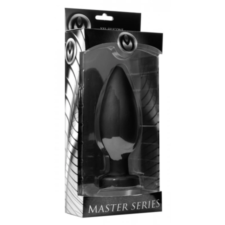 Master Series Colossus XXL Silicone Plug with Suction Base Black