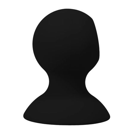 Doc Johnson Silicone Suction Cups for Nipple Stimulation - Pair, Black