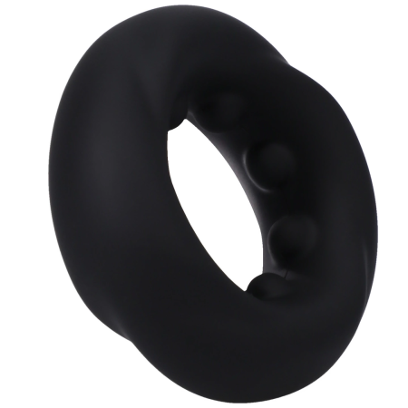 Doc Johnson The Twist Silicone Support Ring Black Flexible Design