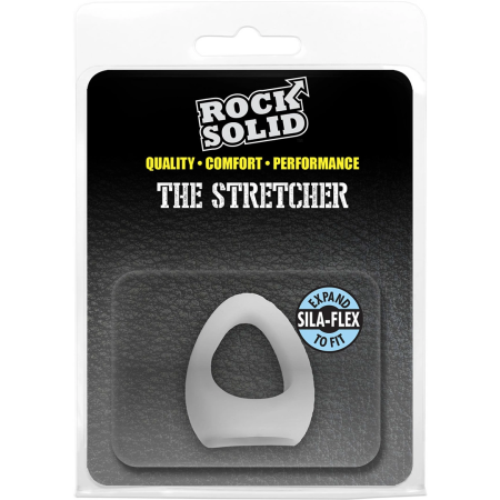 Rock Solid The Stretcher Dual Function Silicone Ring Black