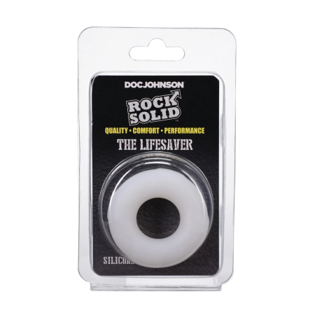 Rock Solid Lifesaver Silicone Support Ring - Ultra-Smooth, Flexible, Black