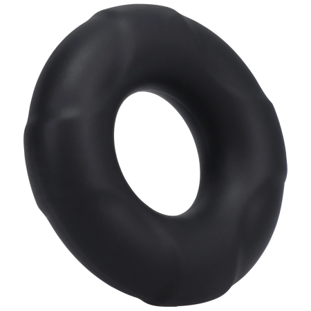 Rock Solid Lifesaver Silicone Ring - Flexible, Body-Safe, Black