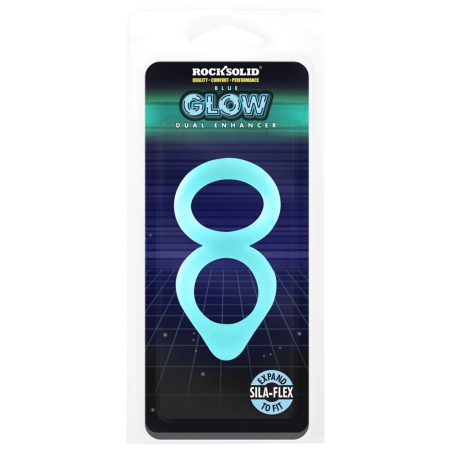 Rock Solid Dual Enhancer Silicone Double Support Ring Black