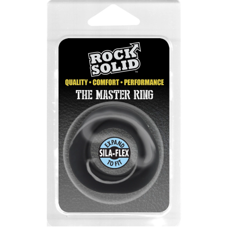 Rock Solid The Master Silicone Support Ring Black Thick Comfort Fit