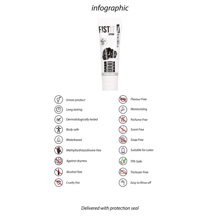 Fist It Water-Based Personal Lubricant 25ml - Neutral, Condom Safe