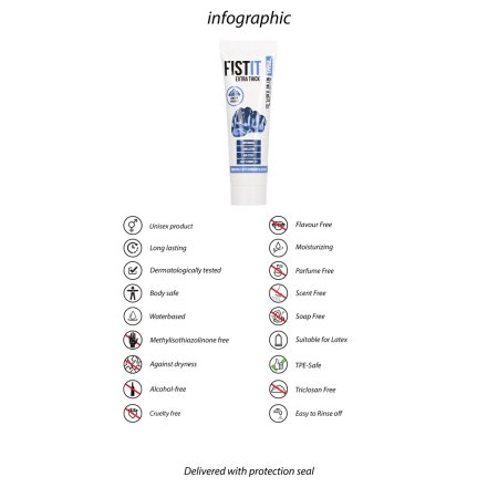 Fist It Extra Thick Water-Based Lubricant 25ml - Long-Lasting Formula