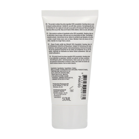 Natural CBD Intimate Comfort Gel, Water-Based, 50 ml, Soothing Formula