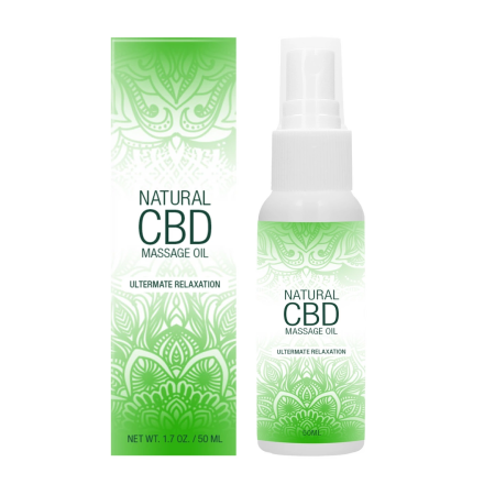 Natural CBD Massage Oil 50 ml - Relaxing Formula with Cannabidiol Extract