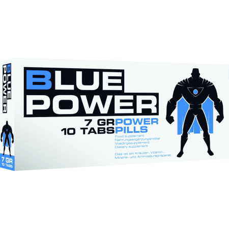 Blue Power Performance Capsules - Herbal Formula for Men, 4 pcs