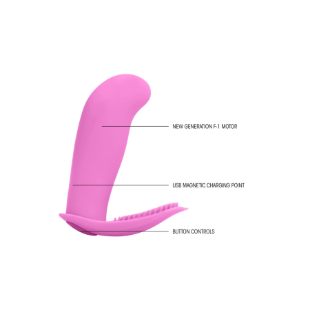 Leon Intimate Wireless Vibrator Remote Control 10-Speed Silicone Pink