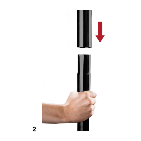 Ouch! Adjustable Dance Pole 215-279 cm, Chrome Finish, Home Fitness