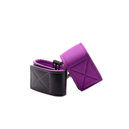 Shots Reversible Ankle Cuffs Black & Red Adjustable Design