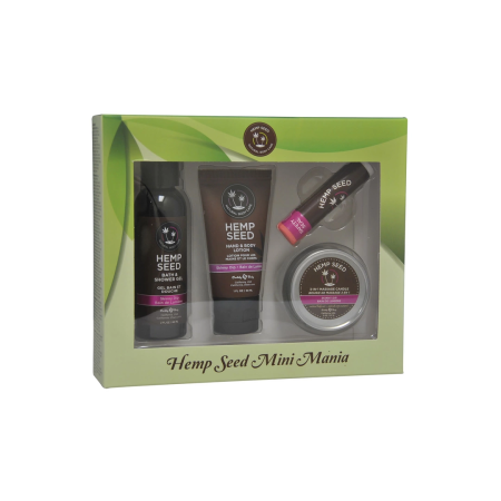 Earthly Body Hemp Seed Mini Mania Travel Set Skinny Dip 5 pcs