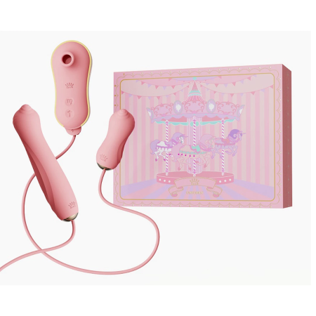 Unicorn Multi-Function Intimate Device with Suction, Vibration & Thruster Attachments