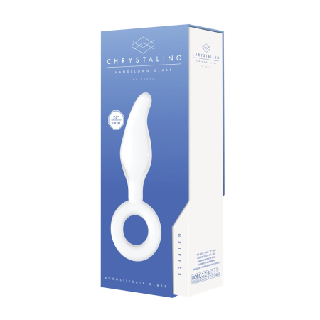 Shots Gripper Glass Wand with Ergonomic Ring Handle, Clear, Borosilicate