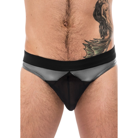 Male Power Iron Clad Bikini XL Flexible Mesh Black