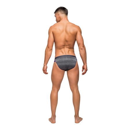 Male Power Heather Haze Cutout Bikini L - Sporty Comfort Waistband