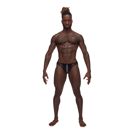 Male Power Landing Strip Bikini Brief S Matte Onyx Design
