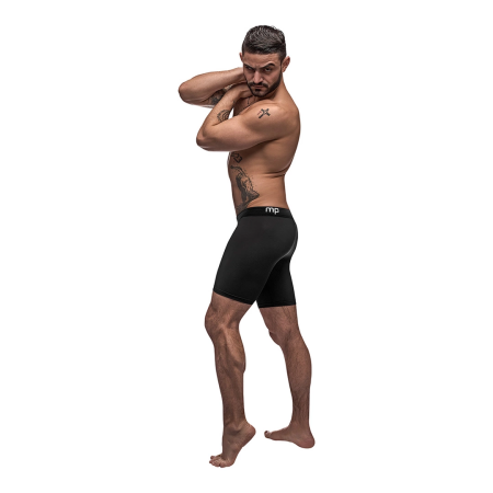 Male Power Black Nite Long Compression Shorts M Black