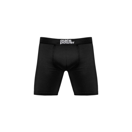 Male Power Black Nite Compression Shorts Long Leg L