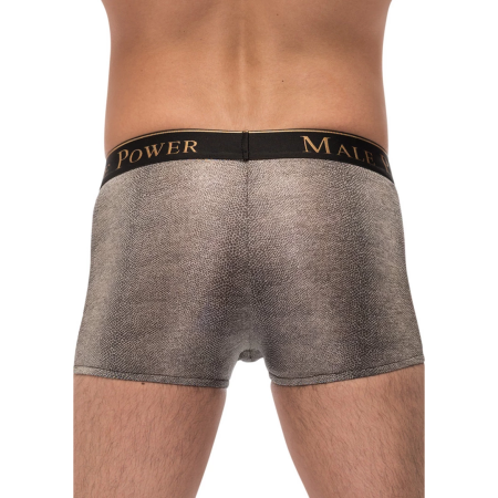 Male Power Viper Pouch Short S - Snakeskin Metallic Stretch Briefs