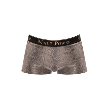 Male Power Viper Pouch Short S - Snakeskin Metallic Stretch Briefs