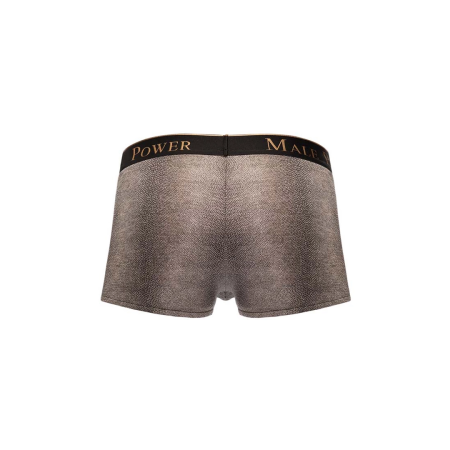 Male Power Viper Pouch Short S - Snakeskin Metallic Stretch Briefs