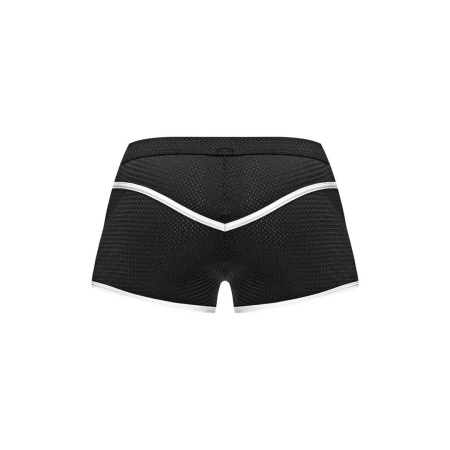 Male Power Sport Mesh Mini Short S Black - Athletic Design, Breathable Fabric