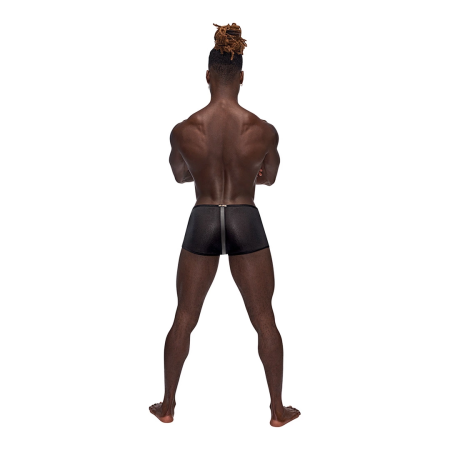 Male Power Landing Strip Mini Short S Matte Onyx Black