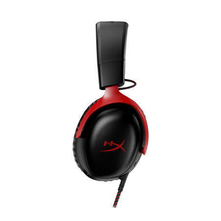 HyperX Cloud III juodos-raudonos žaidimų ausinės
