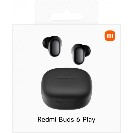 Xiaomi Redmi Buds 6 Play juodos ausinės
