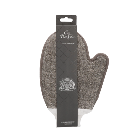 Touche Bath Glove with Cuff - Exfoliating Flax Hemp & Charcoal Care