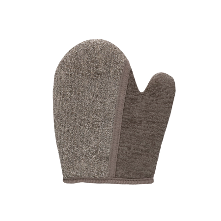 Touche Dual Bath Glove Flax & Hemp with Charcoal - Exfoliating & Polishing