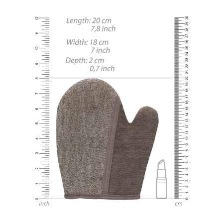 Touche Dual Bath Glove Flax & Hemp with Charcoal - Exfoliating & Polishing