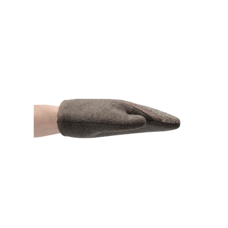 Touche Dual Bath Glove Flax & Hemp with Charcoal - Exfoliating & Polishing
