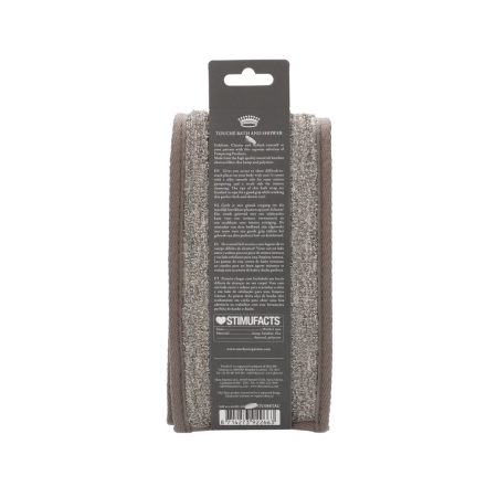 Touche Big Back Strap Exfoliating Hemp & Charcoal Body Cleaner