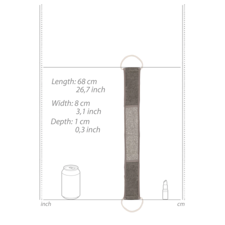 Touche Standard Back Strap with Charcoal and Hemp Exfoliating Surface