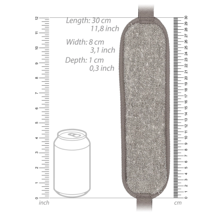 Touche Mini Back Strap Charcoal Exfoliating Hemp-Flax Accessory