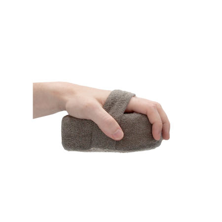 Touche Oval Bath Sponge Flax & Hemp Charcoal Double-Sided Scrubber