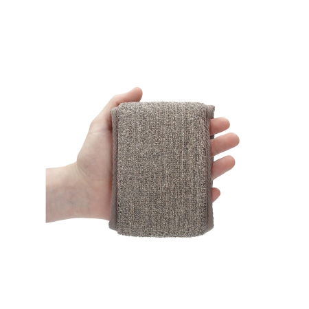 Touche Hand Insert Bath Sponge Flax & Hemp with Charcoal - Dual-Sided
